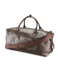 Avenue Luxury Leather Holdall - Brown