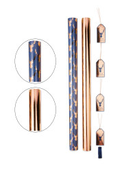 Luxury Navy & Gold Stag Gift Wrap