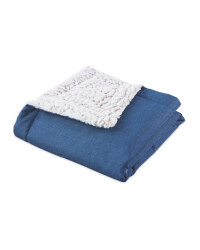 Luxury Pet Blanket/Mat - Twill Blue
