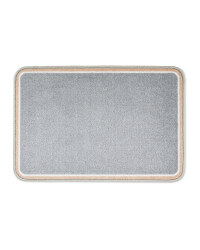 Luxury Pink & Grey Plush Mat