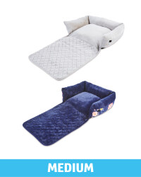 Medium Floral Roll Down Pet Bed