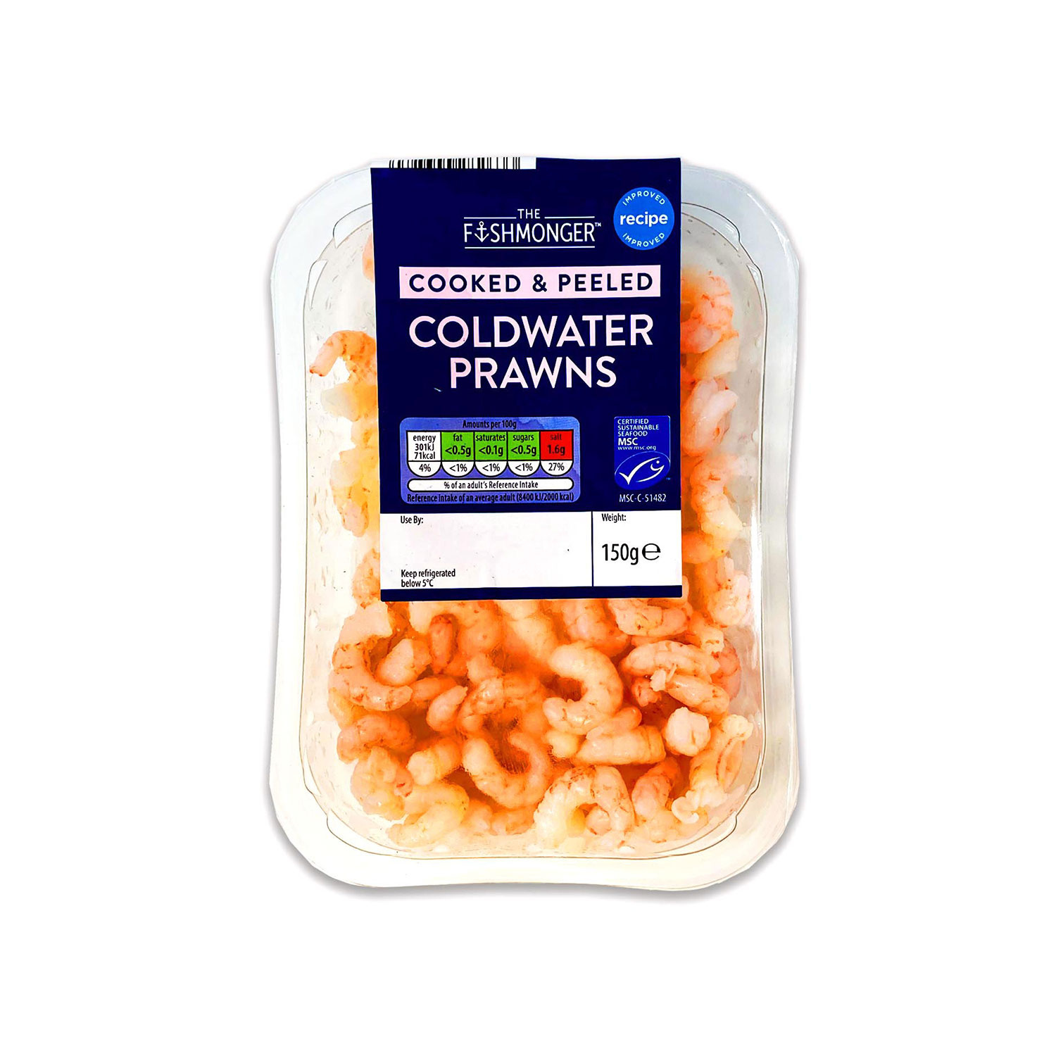Cooked & Peeled Coldwater Prawns