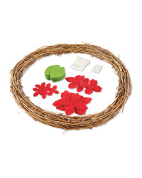 Make Your Own Poinsettia Wreath