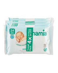 Mamia Sensitive Wipes 4 x 24 Pack