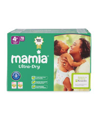 Mamia Size 4+ Nappies Jumbo 78-Pack