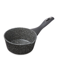 Crofton Marble Effect 14cm Saucepan - Black