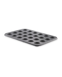 Marble Effect 24 Mini Muffin Tray - Grey