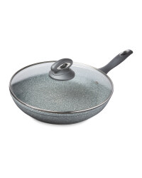 Crofton Marble Look 28cm Frying Pan - Grey