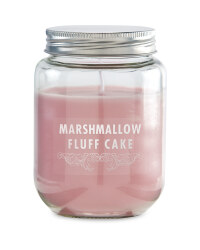 Marshmallow Fluff Cake Candle