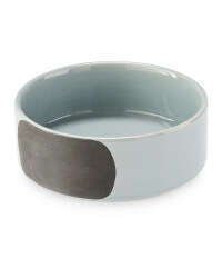 Medium Grey Chalk Ceramic Pet Bowl