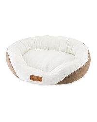 Medium Oval Pet Bed - Brown