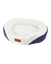 Medium Oval Pet Bed - Navy