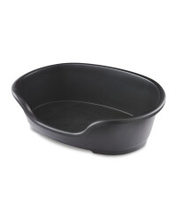 Medium Plastic Pet Bed - Black