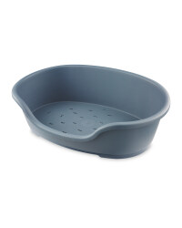 Medium Plastic Pet Bed - Grey