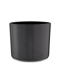 Medium Shiny Ceramic Pots 15cm - Black