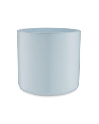 Medium Shiny Ceramic Pots 15cm - White