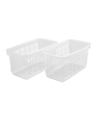 Medium Storage Caddy Set 2-Pack - Translucent