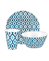 Melamine Dining Set Ikat