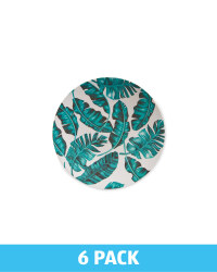 Melamine Leaf Side Plate 6 Pack
