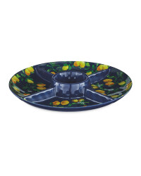 Melamine Lemon Chip & Dip Bowl