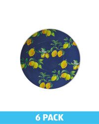 Melamine Lemon Side Plate 6 Pack