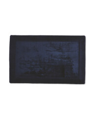 Shiny Design Memory Foam Bath Mat - Navy