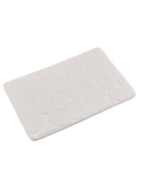 Memory Foam Pebble Bath Mat - Cream