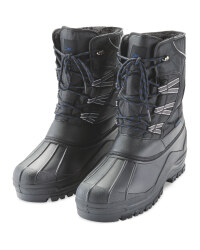 Crane Men's Winter Boots - Black/Blue
