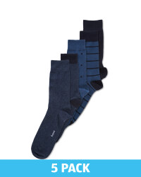 Avenue Men's Blue Socks 5 Pack