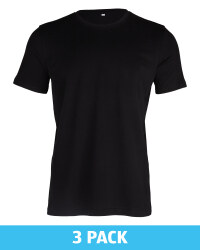 Men's Avenue Black T-Shirt 3 Pack