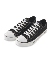 Men's Avenue Canvas Trainers - Black