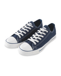 Men's Avenue Canvas Trainers - Navy
