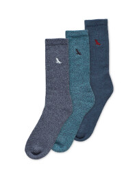Men's Bird Chunky Socks 3 Pack