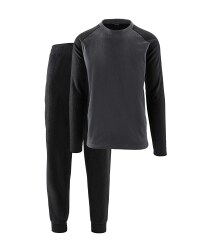 Men's Black Fleece Loungewear Set