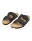 Men's Black Footbed Sandals