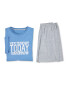 Men's Blue/Grey Shorty Pyjamas