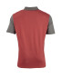 Men's Colour Block Polo Shirt - Charcoal / Burgundy