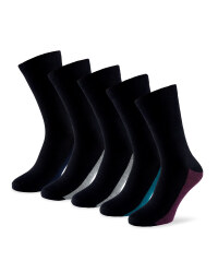 Men's Coloured Footbed Socks 5-Pack