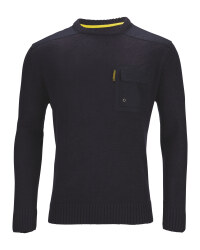 Men's Crew Neck Pullover - Navy