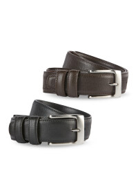 Men's Embossed Leather Belt