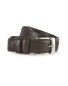 Men's Embossed Leather Belt - Brown