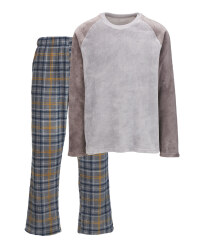 Men's Fleece Loungewear - Grey