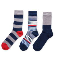 Men's Grey Mixed Bamboo Socks 3-Pack