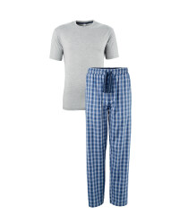 Men's Grey T-Shirt and Lounge Pants