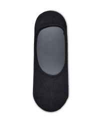 Men's Invisible Liner Socks - 3 Pack - Black