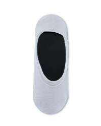 Men's Invisible Liner Socks - 3 Pack - White