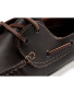 Men's Leather Boat Shoes - Dark Brown