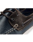 Men's Leather Boat Shoes - Navy / Brown