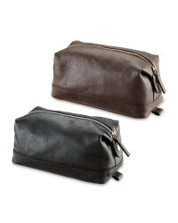 Avenue Men's Leather Washbag