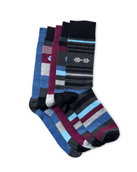 Men's Logo Novelty Socks - 5 Pack